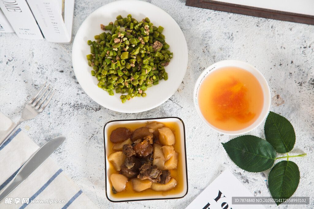 美味中式菜肴与茶饮