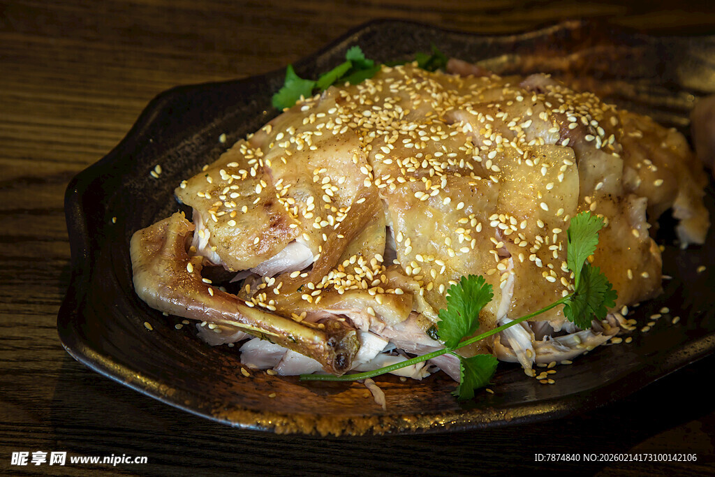 香酥芝麻烤鸡 美味诱人