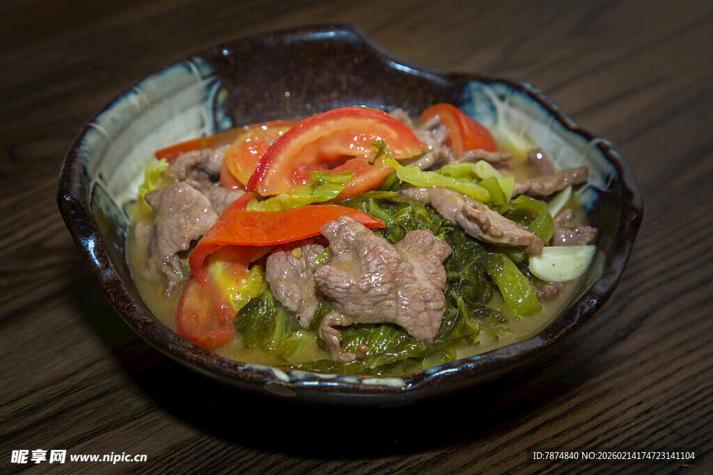 牛肉蔬菜沙拉碗