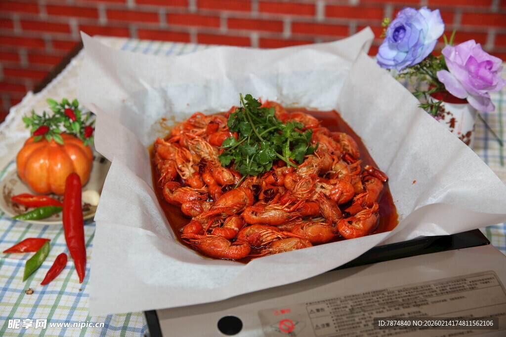 美味锡纸烤虾