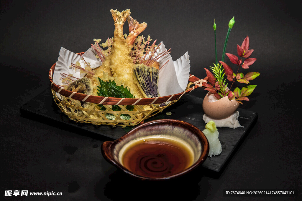 日式天妇罗套餐 精致摆盘