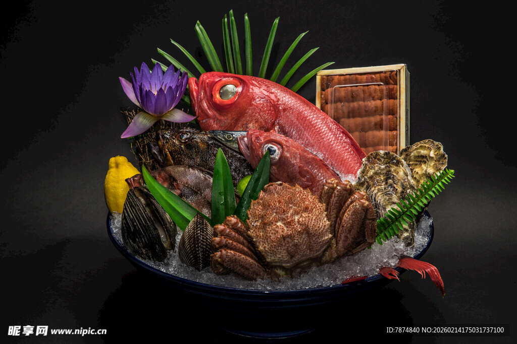 海鲜拼盘 多样美味汇聚