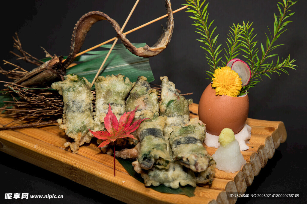 精致日式寿司摆盘艺术