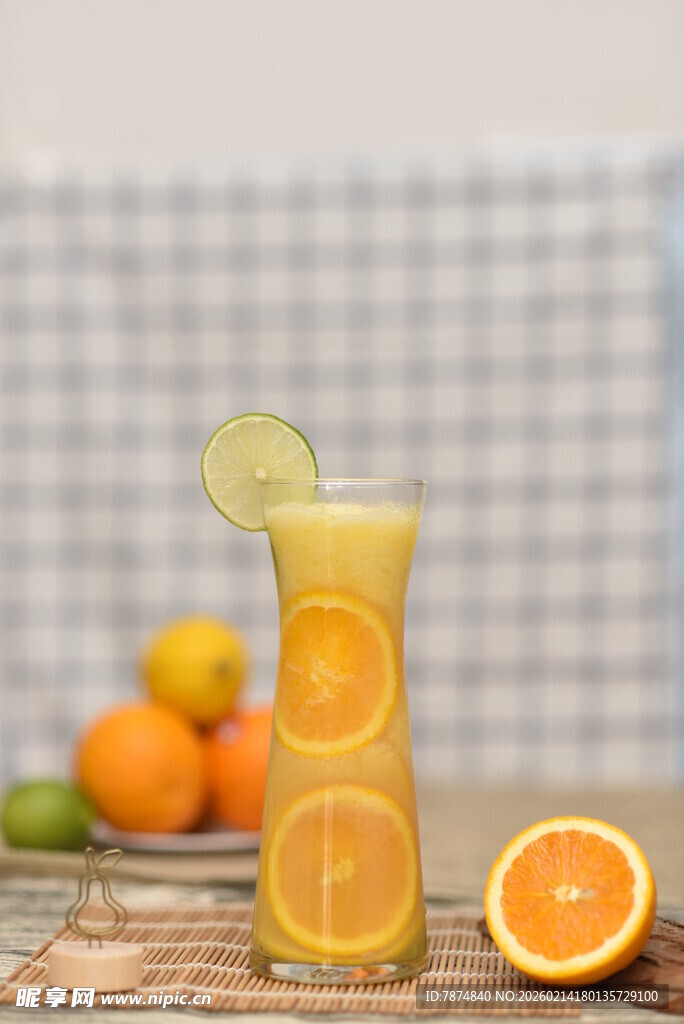 鲜橙特调饮品 清新好滋味