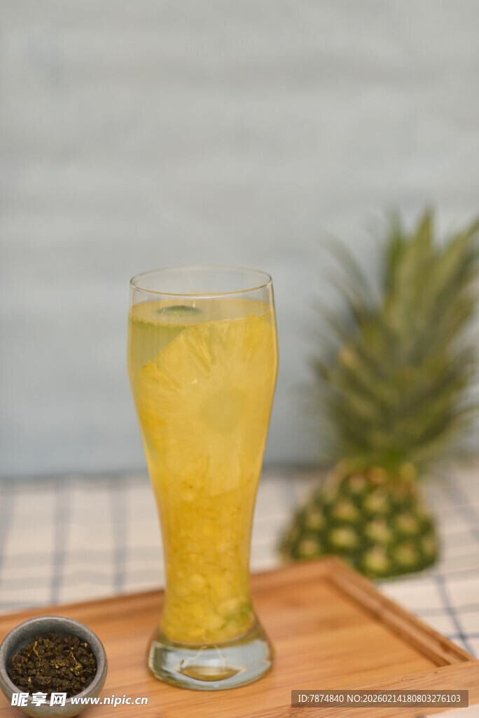 菠萝饮品 清新一夏