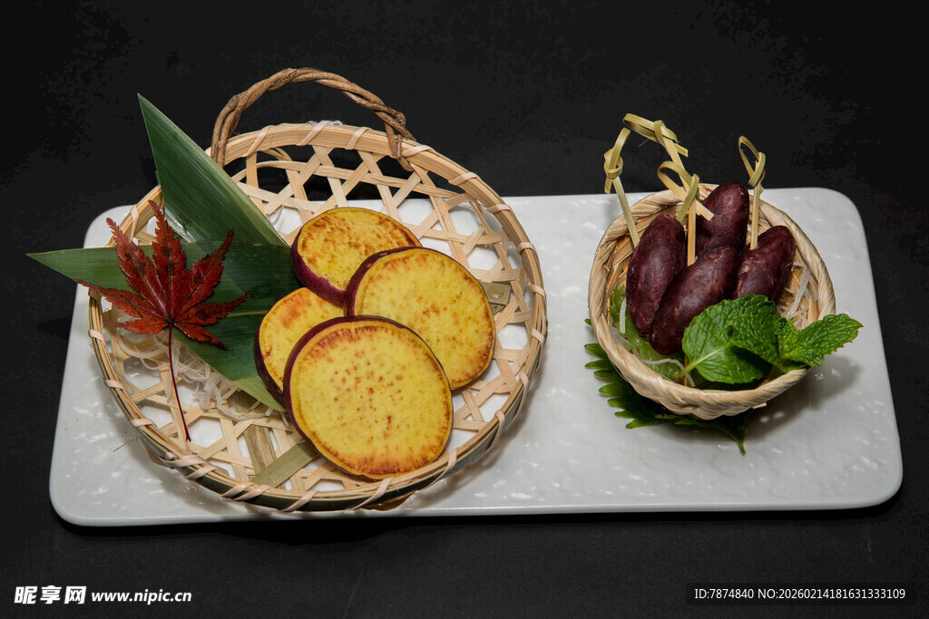 精致摆盘的特色水果拼盘