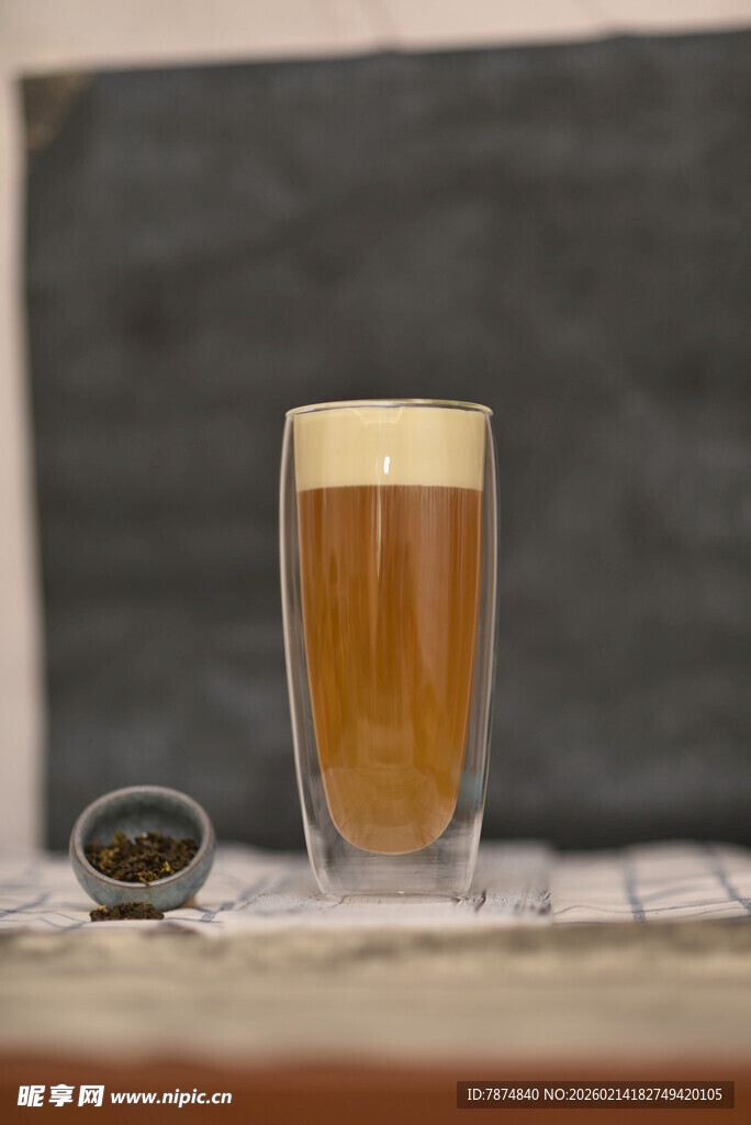 一杯美味拿铁咖啡展示