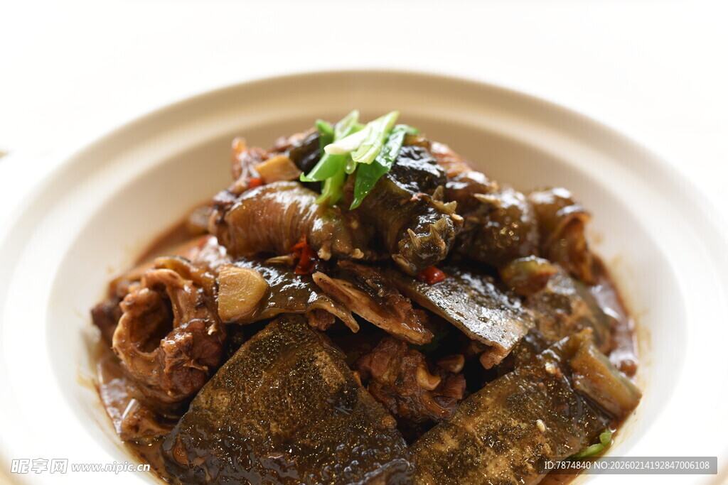 红烧甲鱼美食特写
