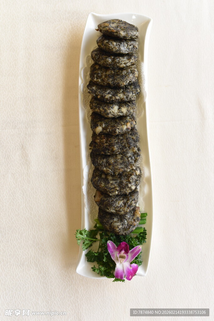 紫菜卷摆盘 清新雅致