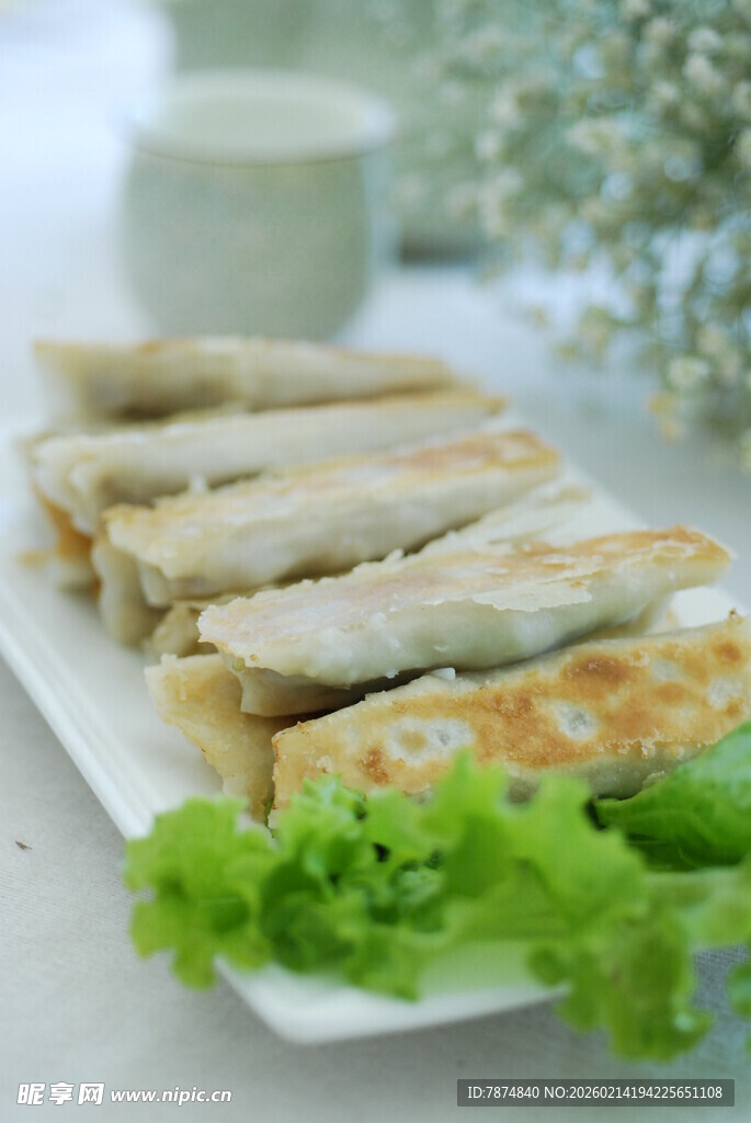 美味春卷摆盘 清新诱人