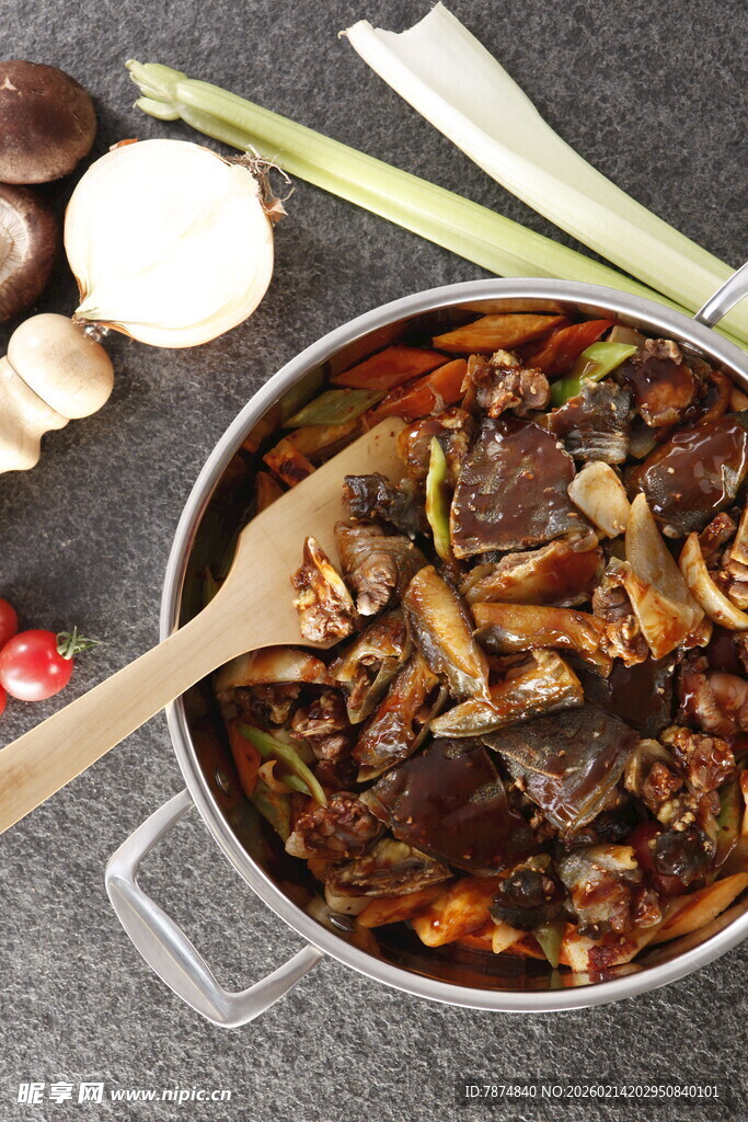 美味牛肉火锅食材展示