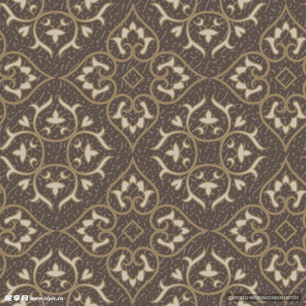 墙布花型  复古花纹图案