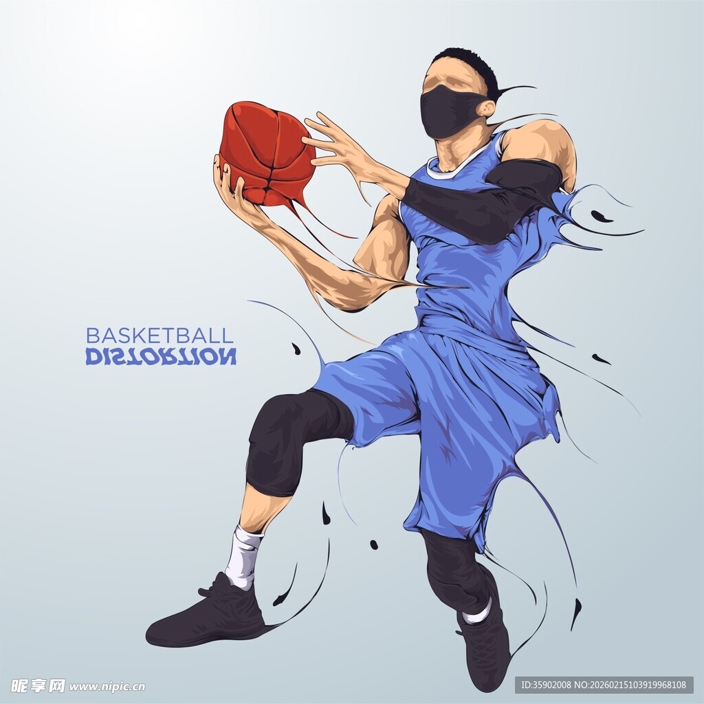 篮球运动员赛场精彩瞬间