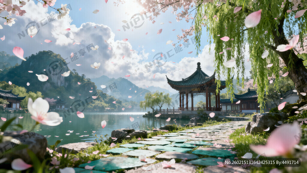 游戏梦幻唯美新中式风景 超高清