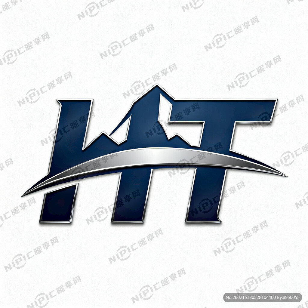 HT两个字母设计标志 设计简约