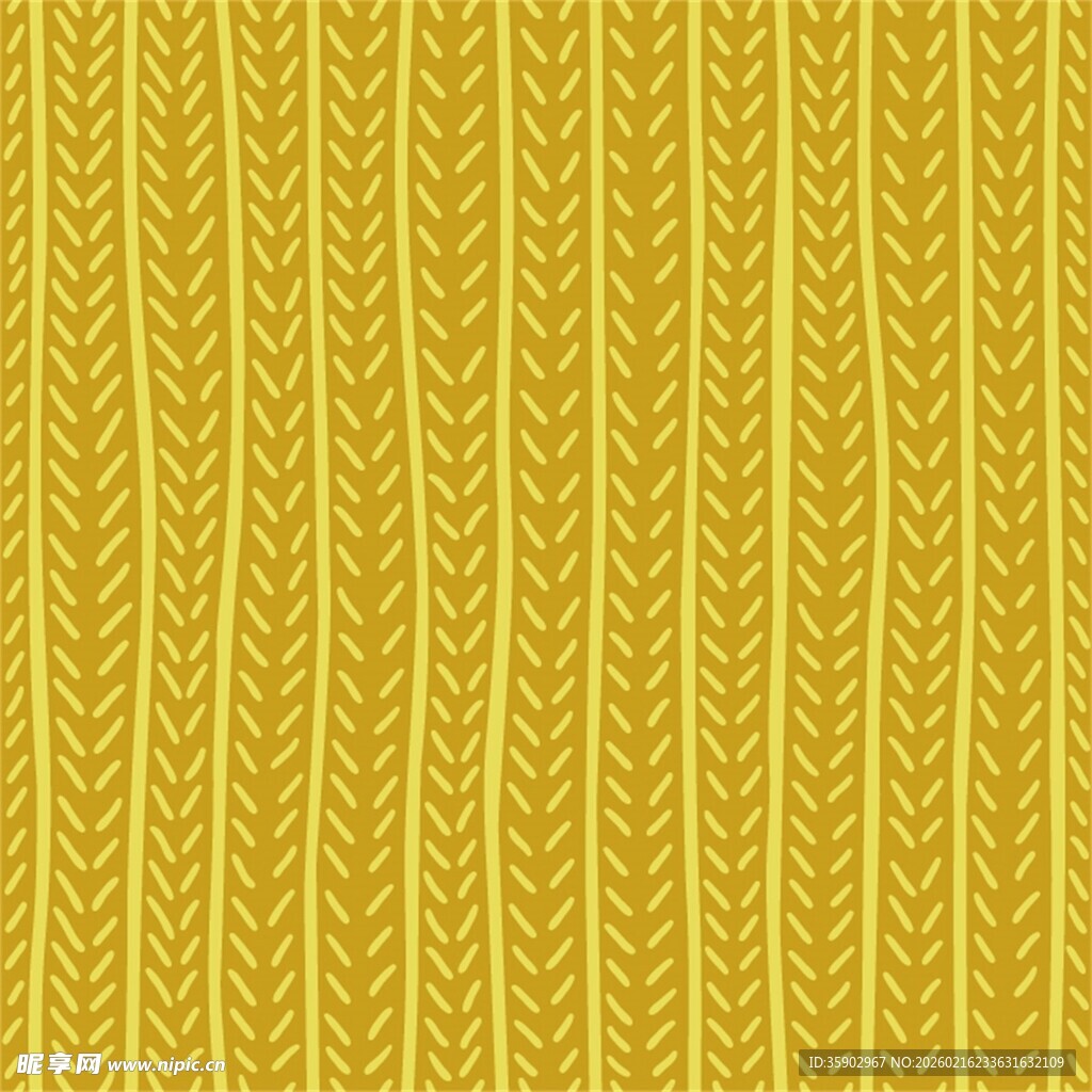 黄色条纹纹理编织图案