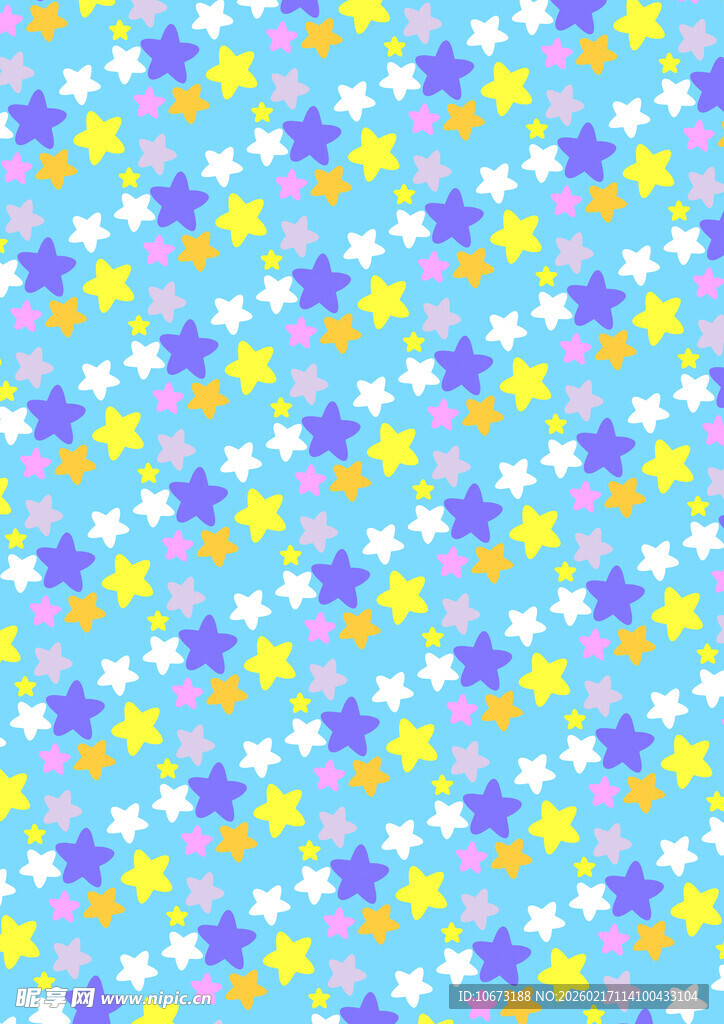 蓝底星星图案背景