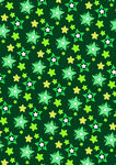 绿色星星三叶草图案背景