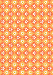 橙色花卉图案背景纹理
