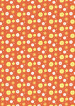 橙色波点图案背景