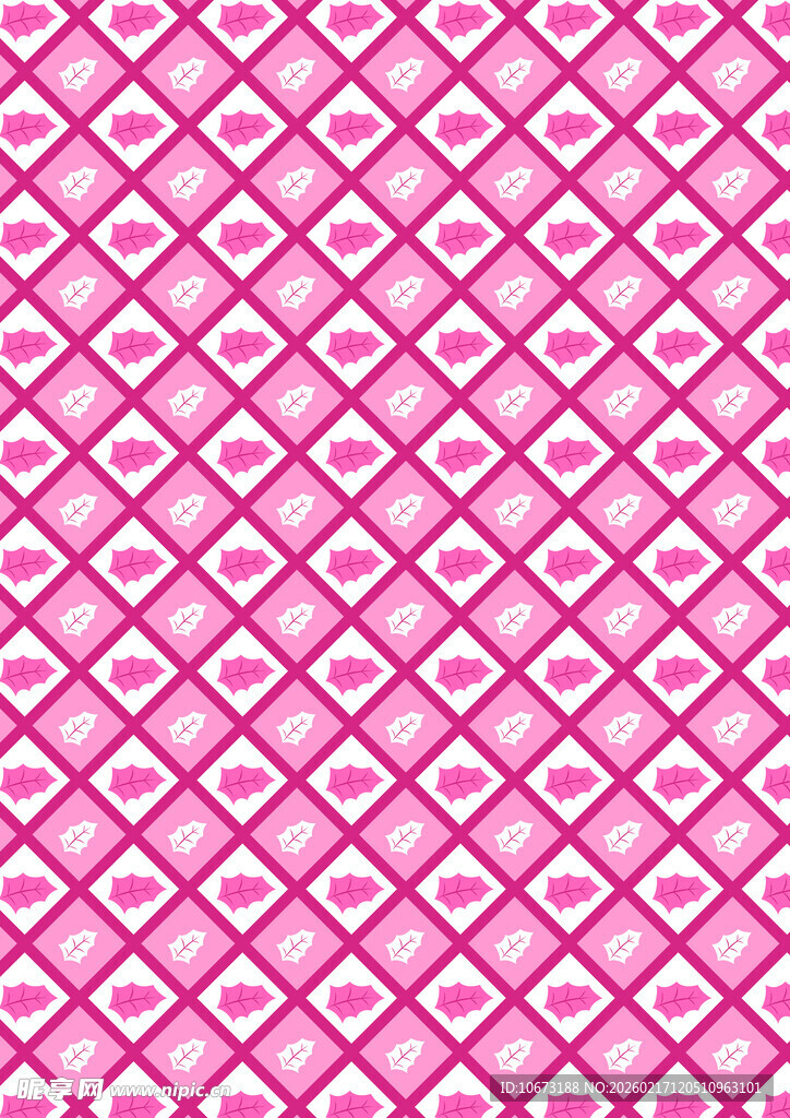 粉色几何菱形纹理图案