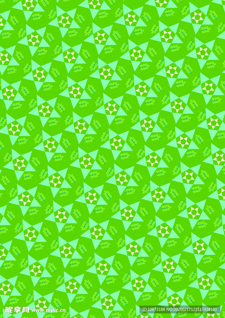 绿色花卉图案背景纹理