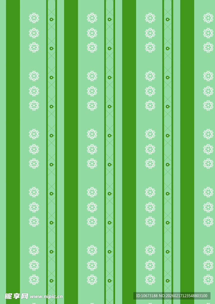 绿色条纹带圆点图案背景