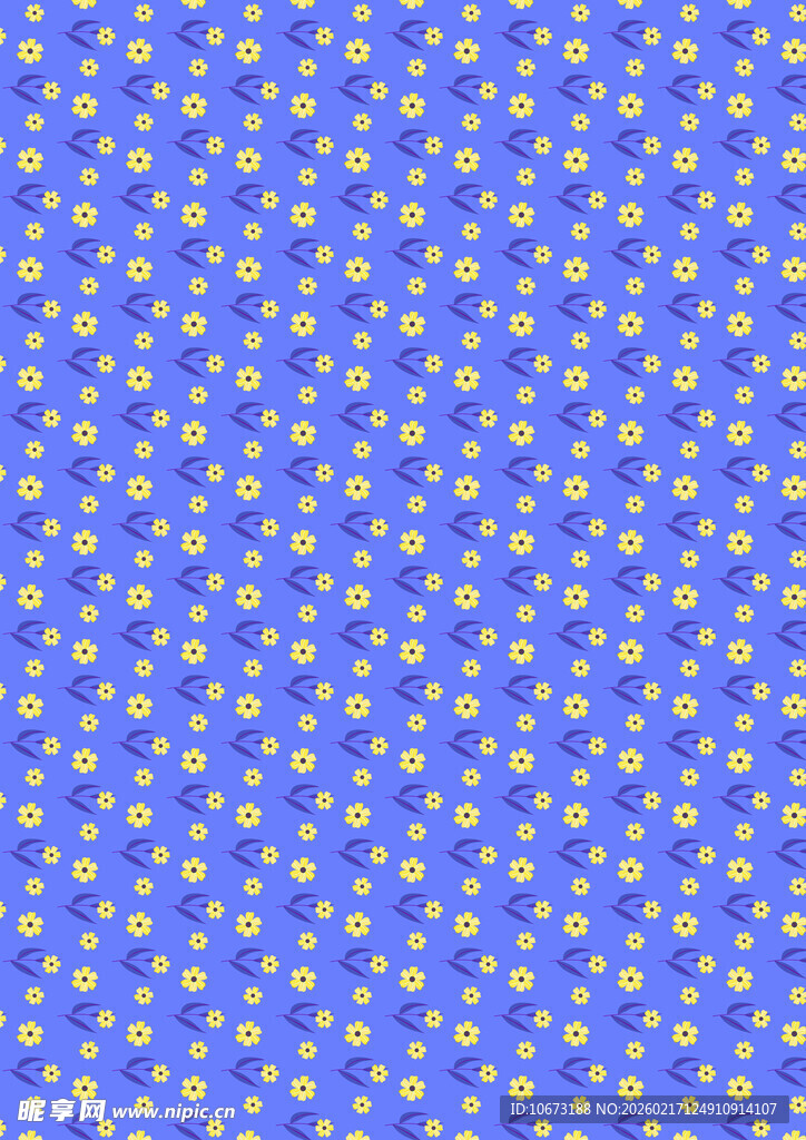 蓝色底星星图案布料