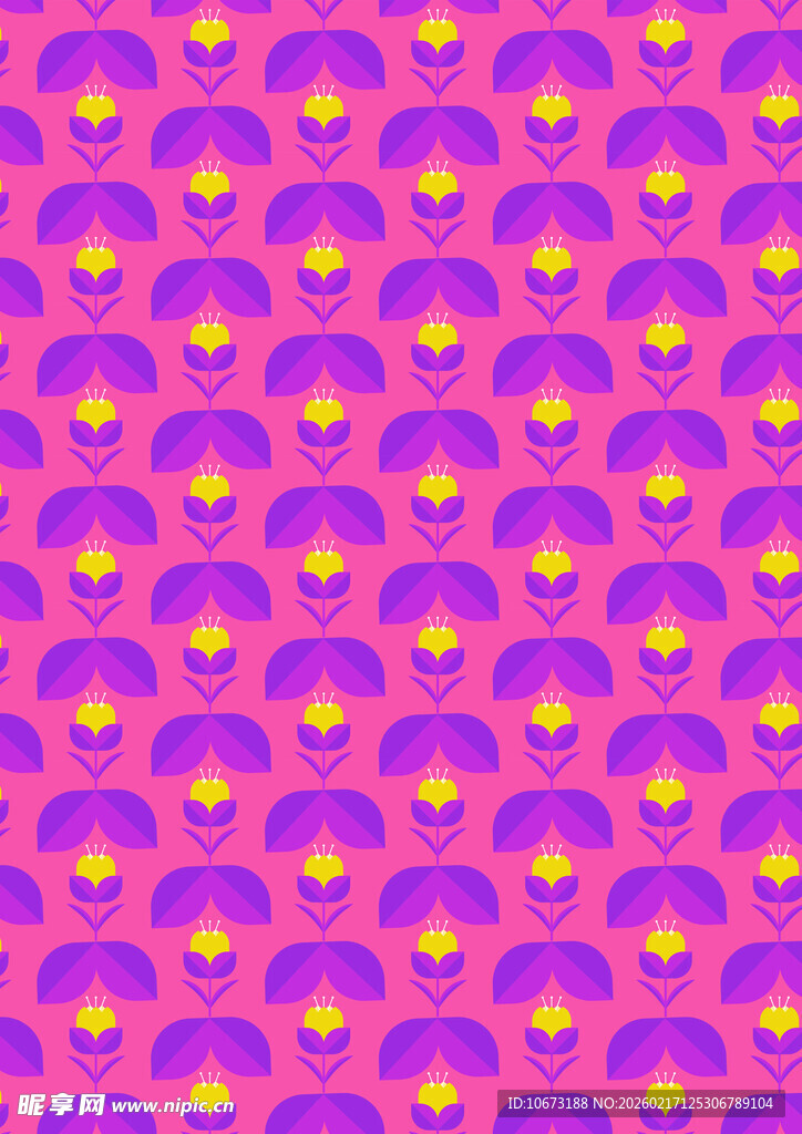 紫色花朵图案背景纹理