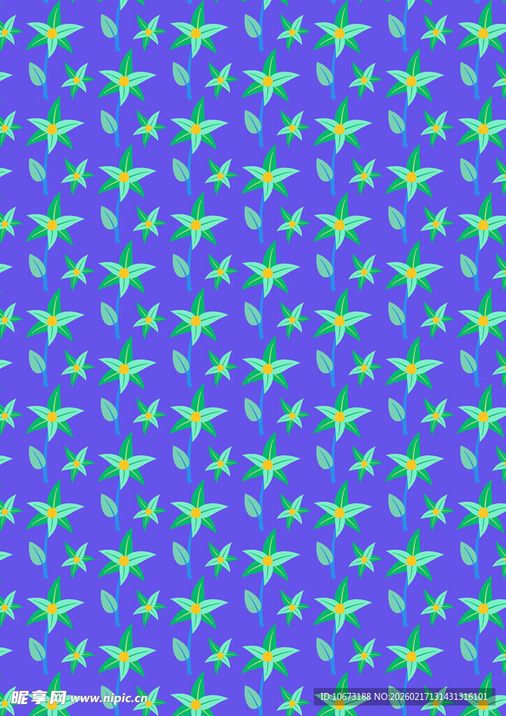 蓝紫底色绿图案几何背景