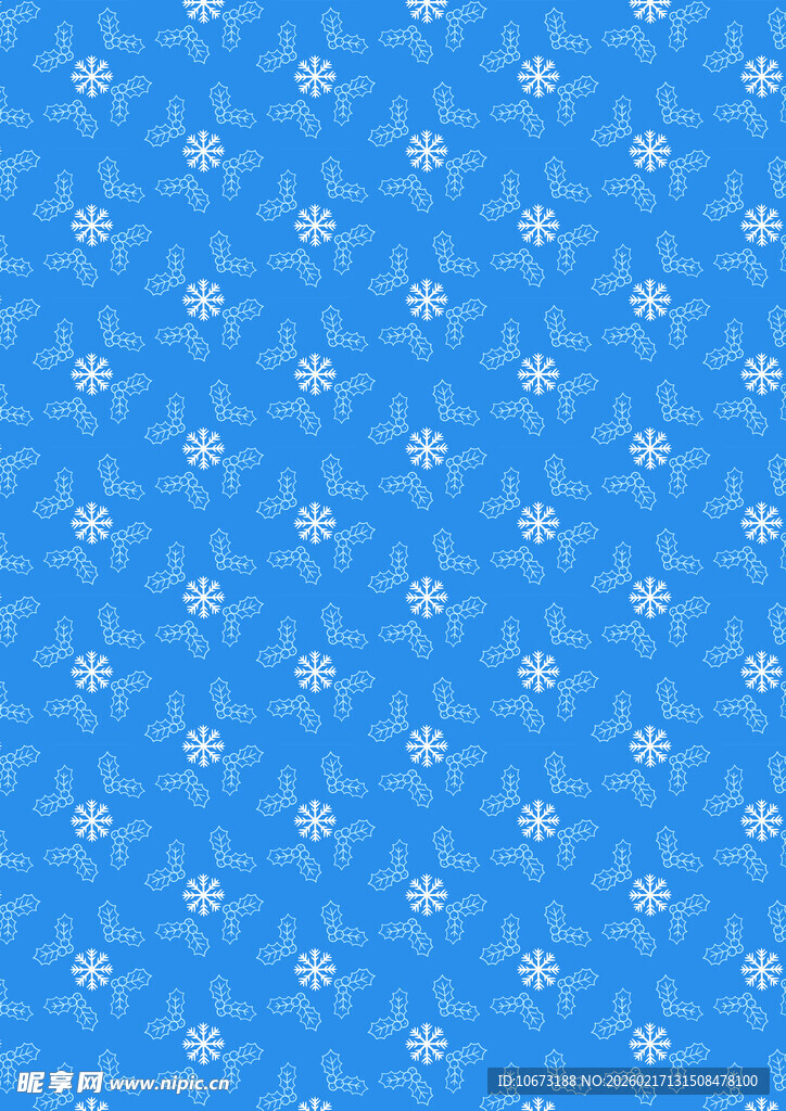 蓝色碎花背景图案