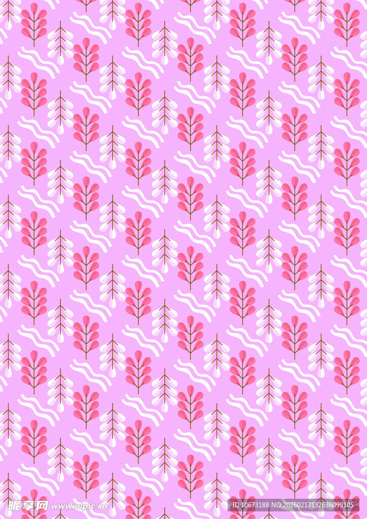 粉色花卉图案背景纹理