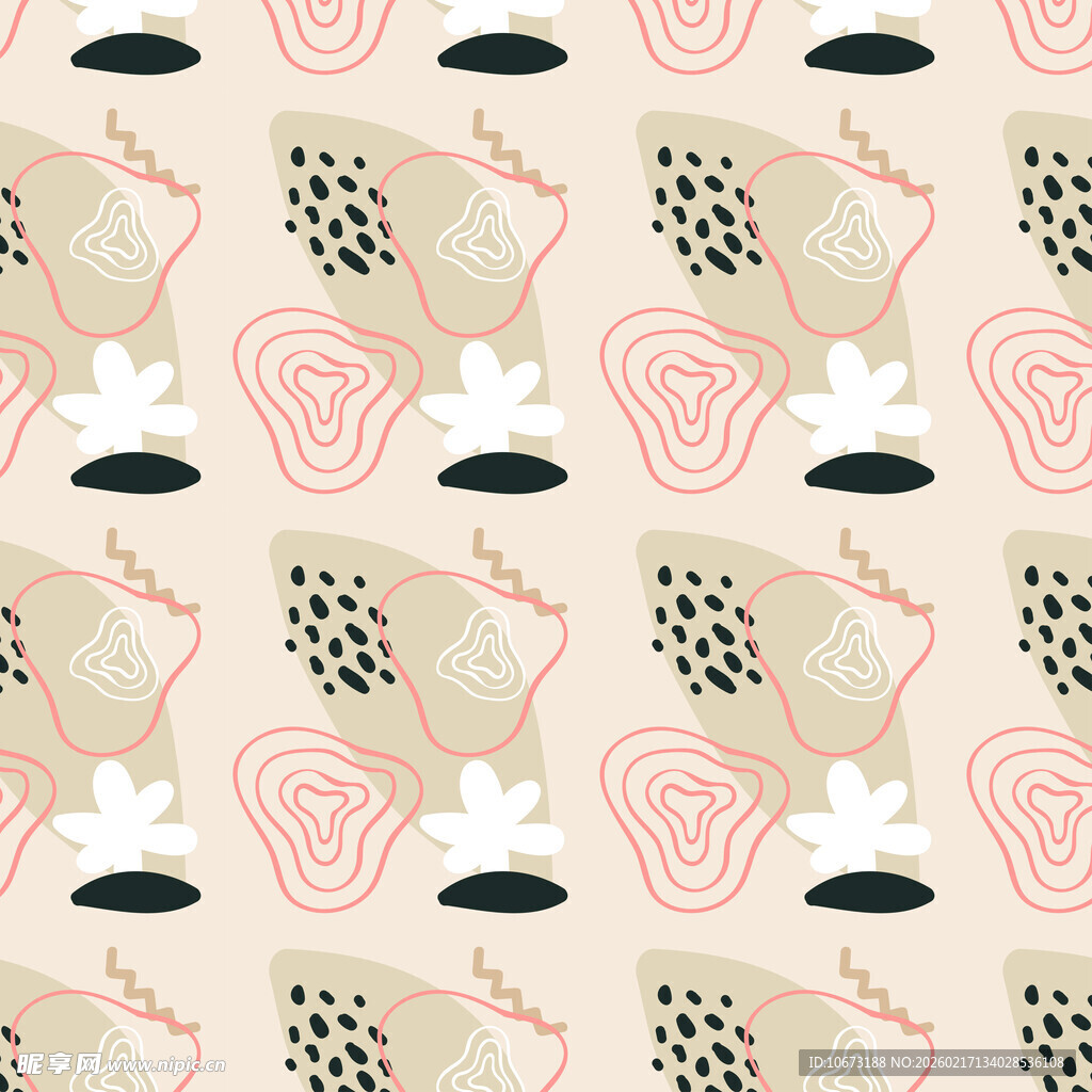 简约水果图案无缝背景图