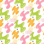 可爱卡通恐龙图案背景