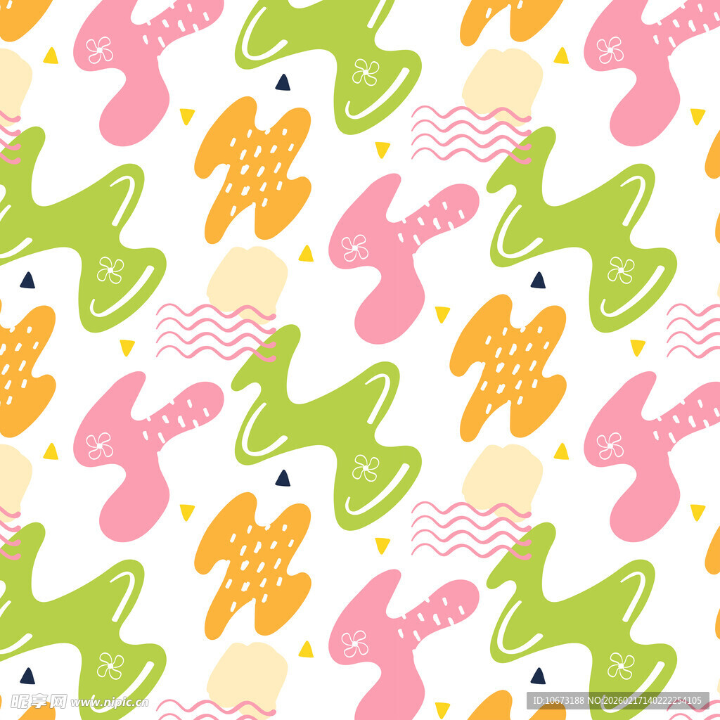 可爱卡通恐龙图案背景