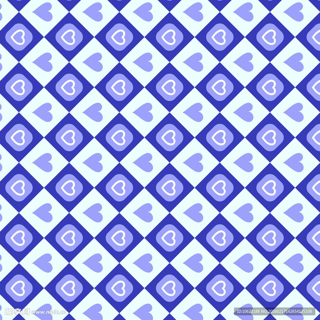 蓝紫色几何图案无缝背景