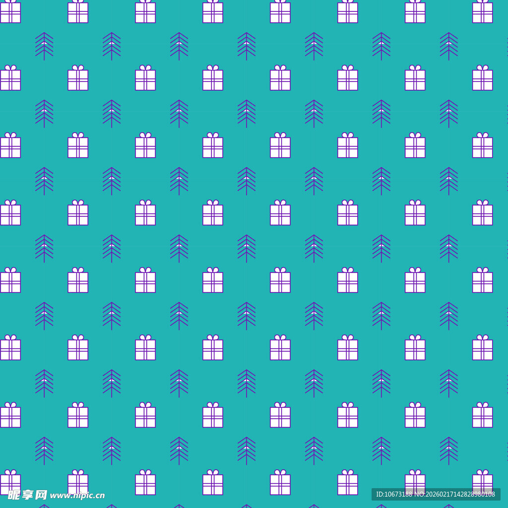 蓝底房屋图案无缝背景