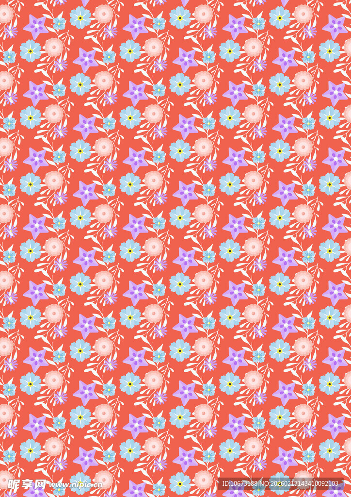 粉色系多彩糖果图案背景