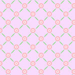 粉色花朵几何图案背景