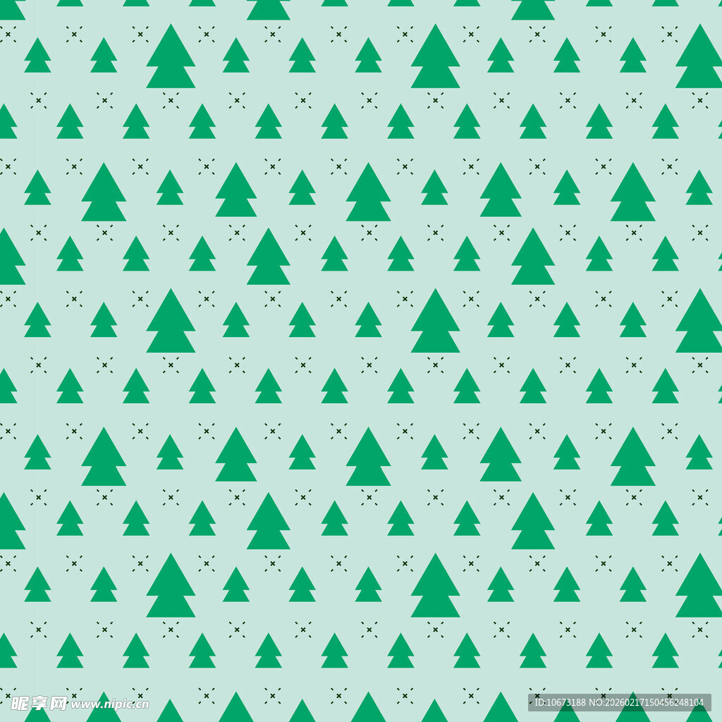 绿色圣诞树图案背景