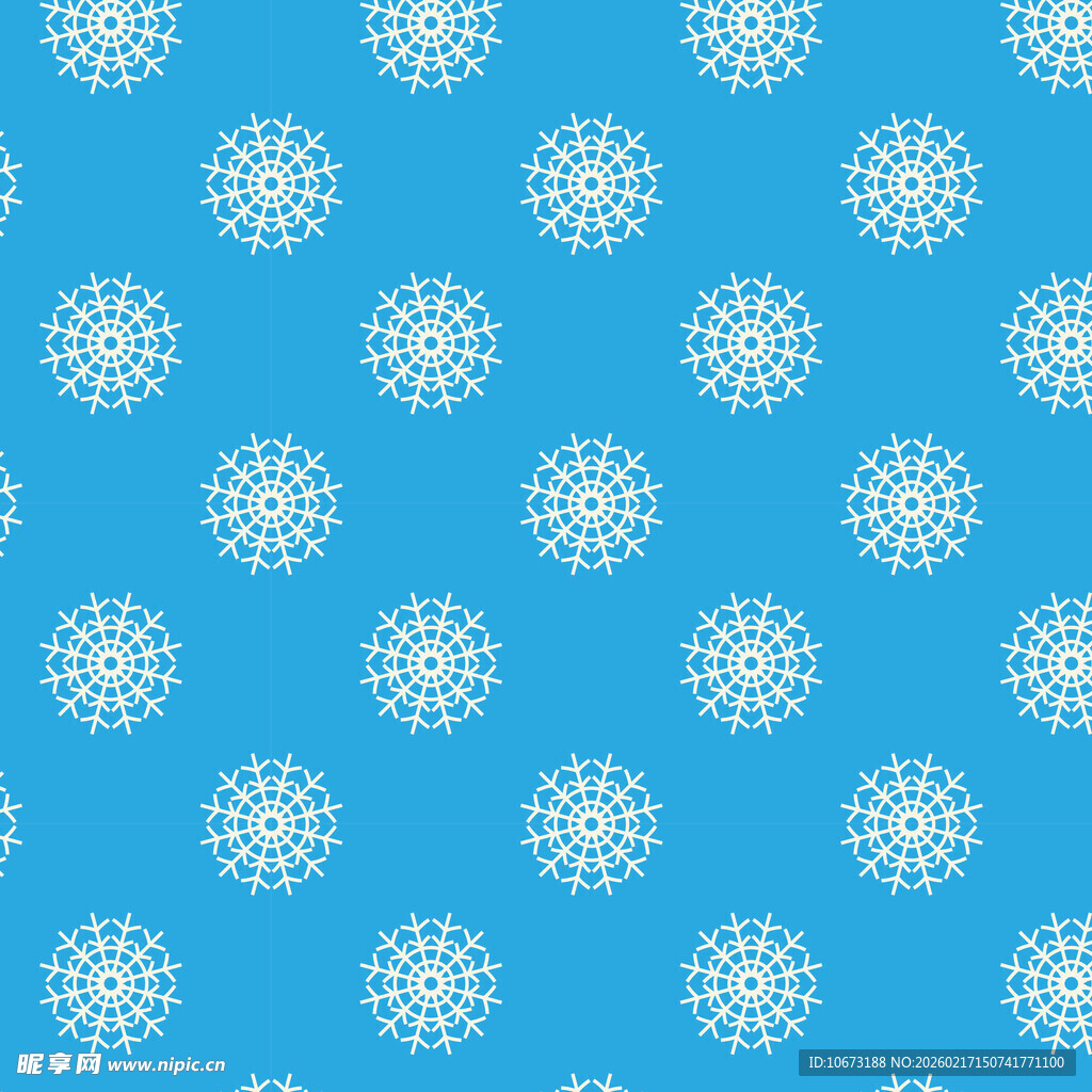 蓝色雪花图案背景纹理