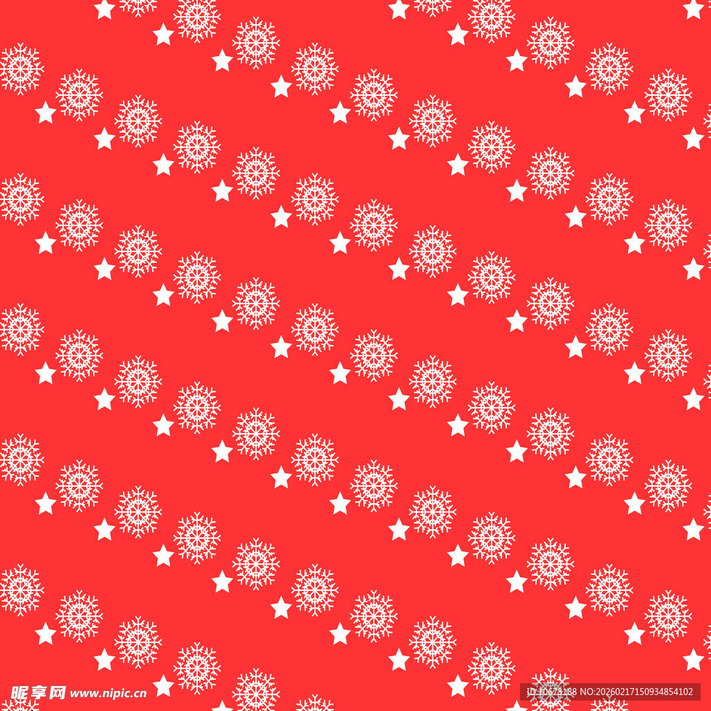 红色雪花图案背景纹理