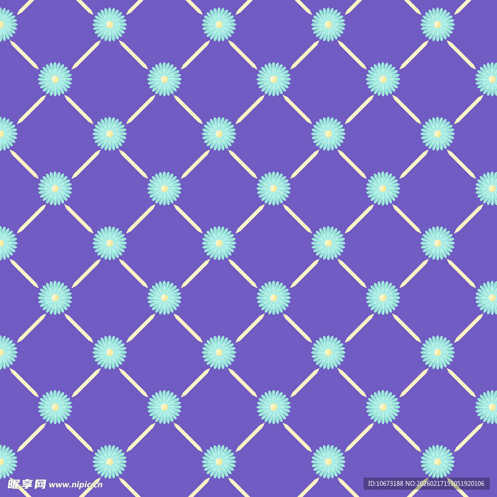 蓝紫背景的几何圆点图案