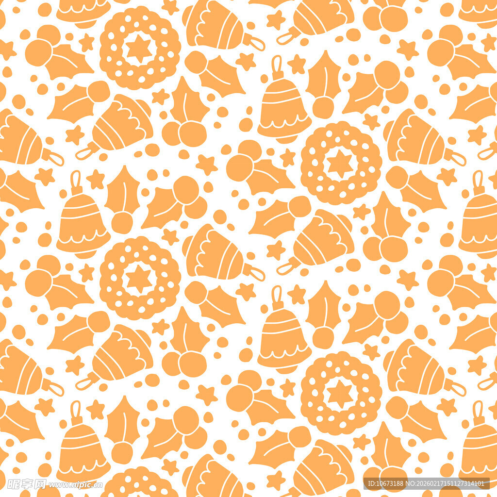 秋季元素无缝图案背景