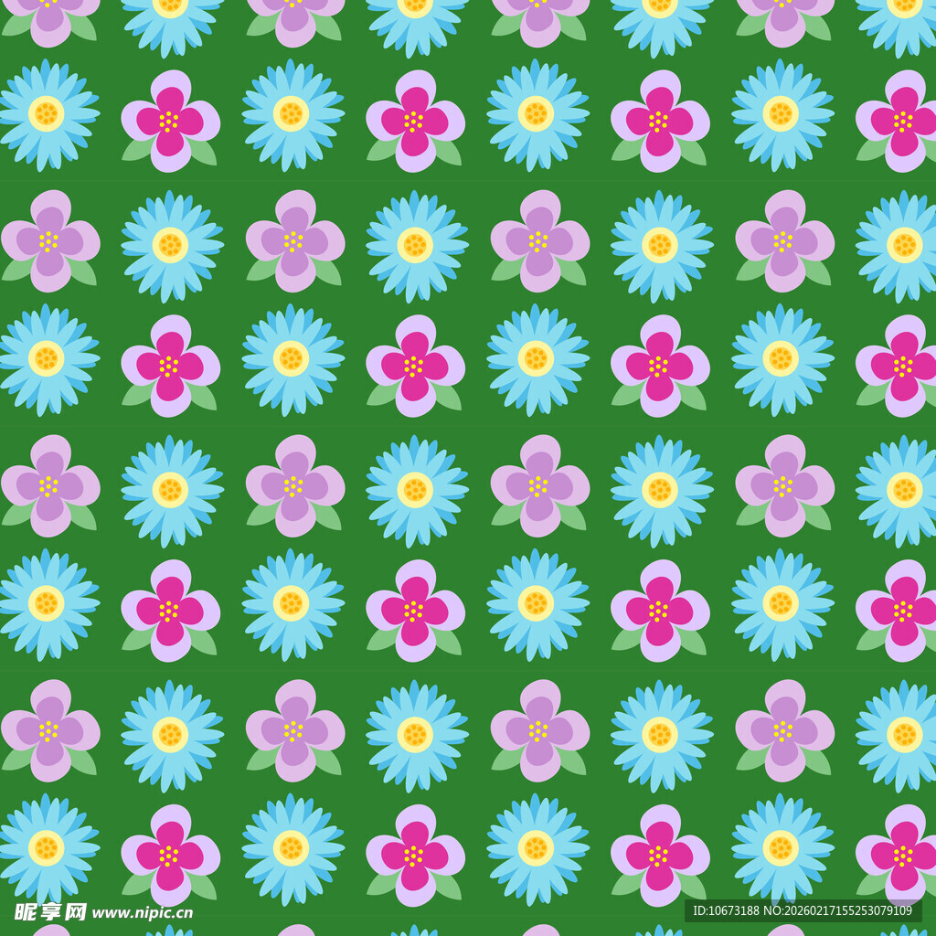 多彩花卉图案背景