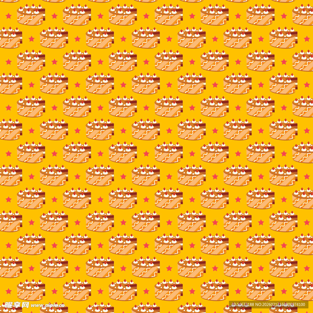 黄色背景卡通图案纹理