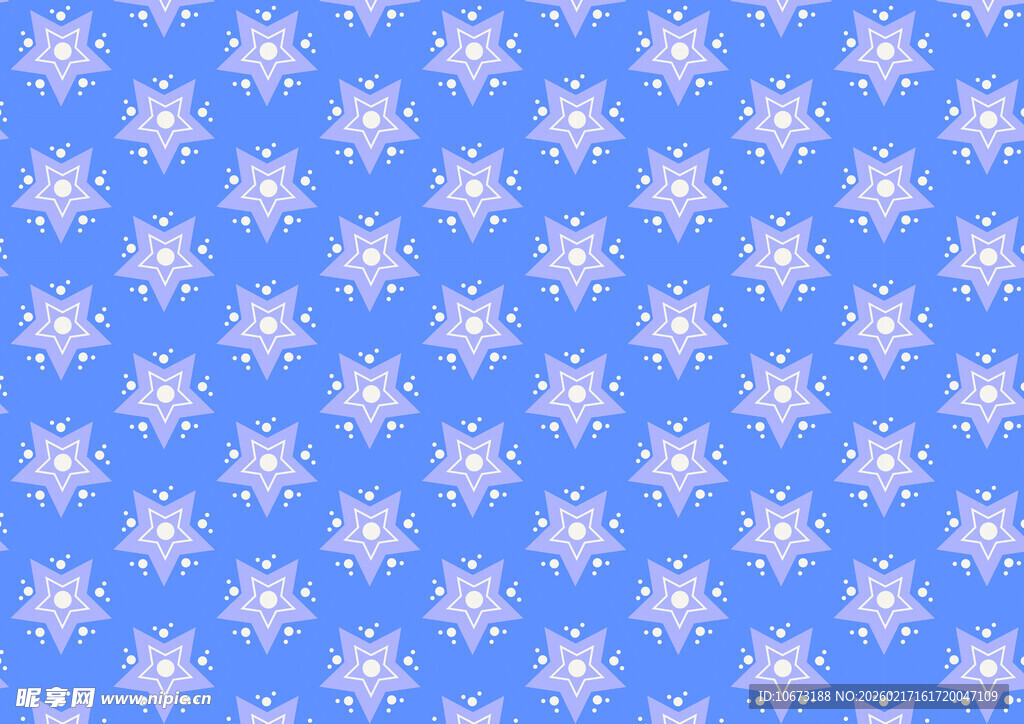 蓝色雪花图案背景
