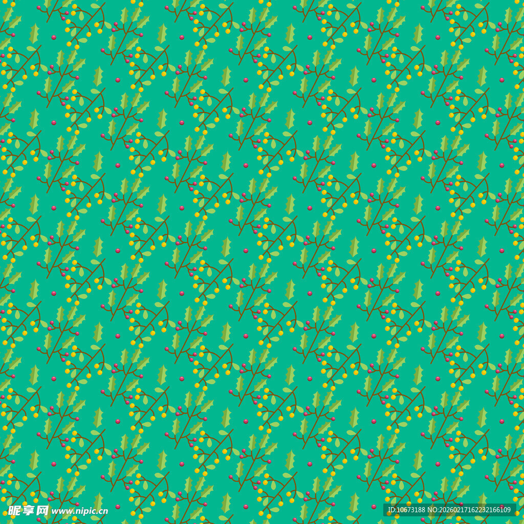 青绿色碎花图案背景