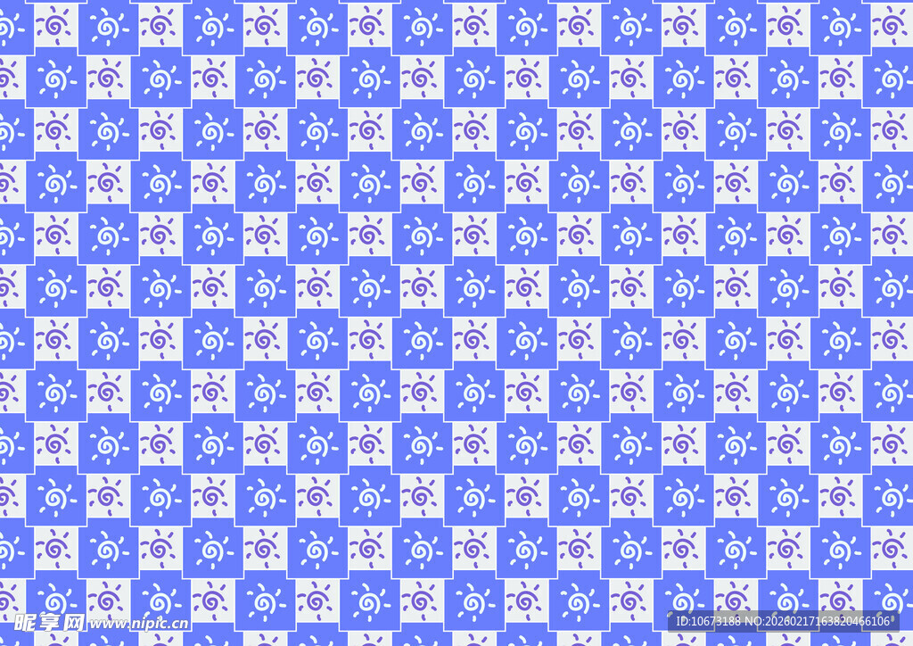 蓝色几何图案无缝背景