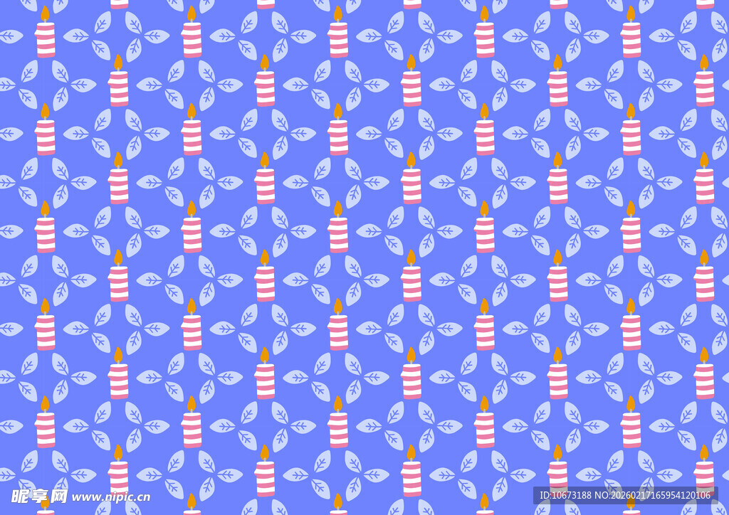 蓝粉几何图案无缝背景图